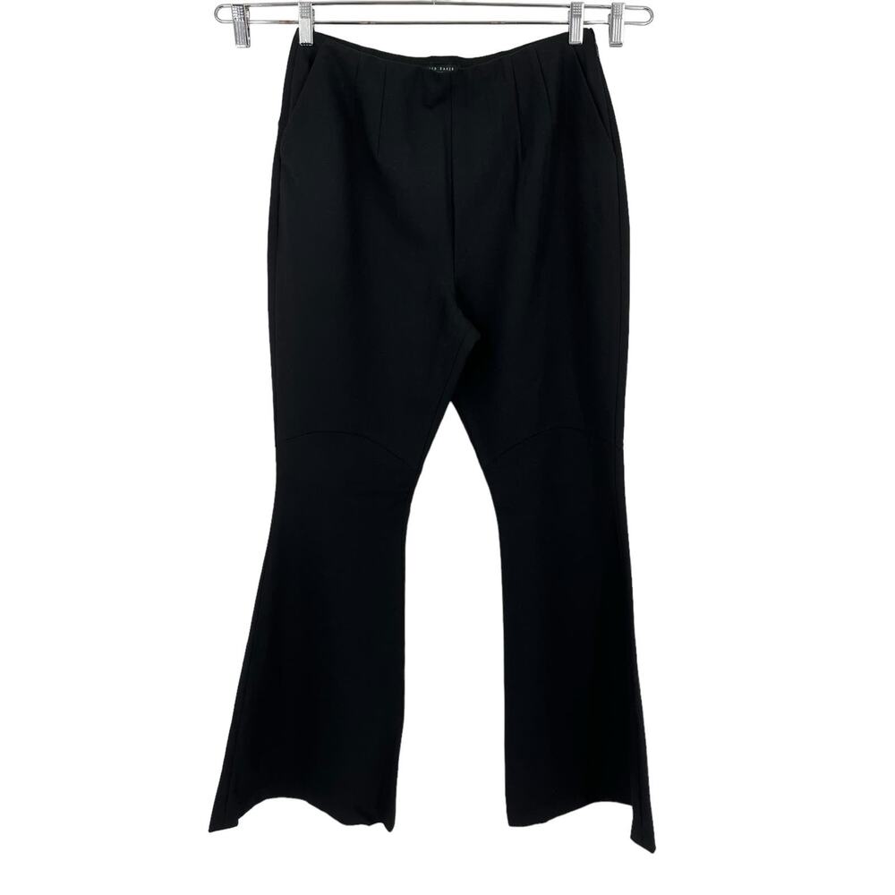 Ted Baker pants Bevis High Waist Kick Flare black size 4 (US 10) - Picture 2 of 7